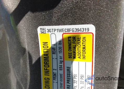 2015 GMC Sierra 1500 Denali from USA, damaged, VIN 3GTP1WEC8FG394319